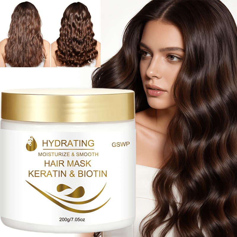 Hair Care Hair Mask - Masker Rambut Pelembap Keratin GSWP, Dapat