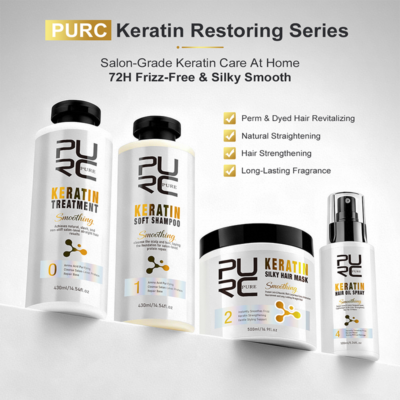 Hair Care Hair Mask - Perawatan Rambut PURC Keratin Treatment Set: