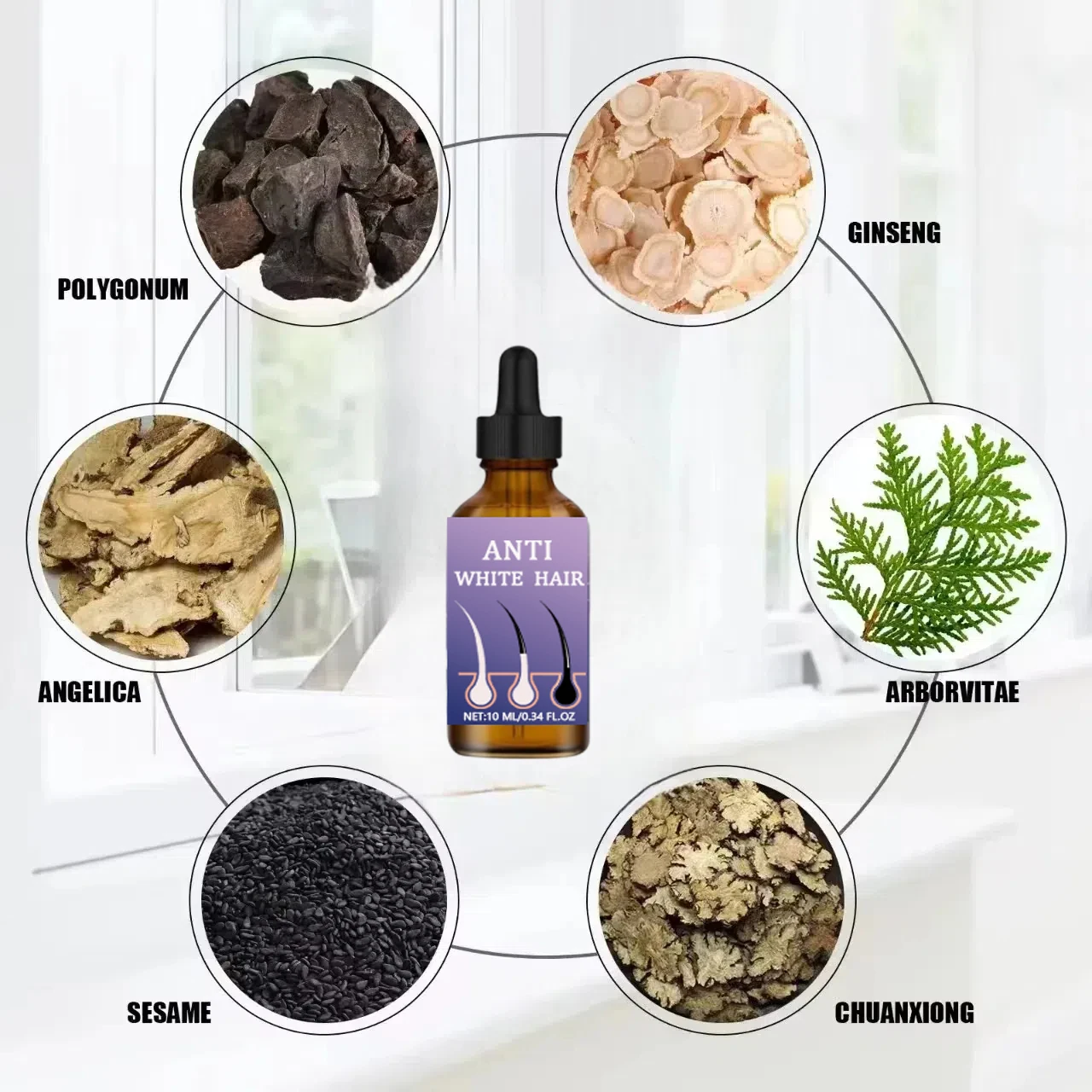 Pembunuh rambut putih, menghil - Hair Care Natural Products ulasan dan harga