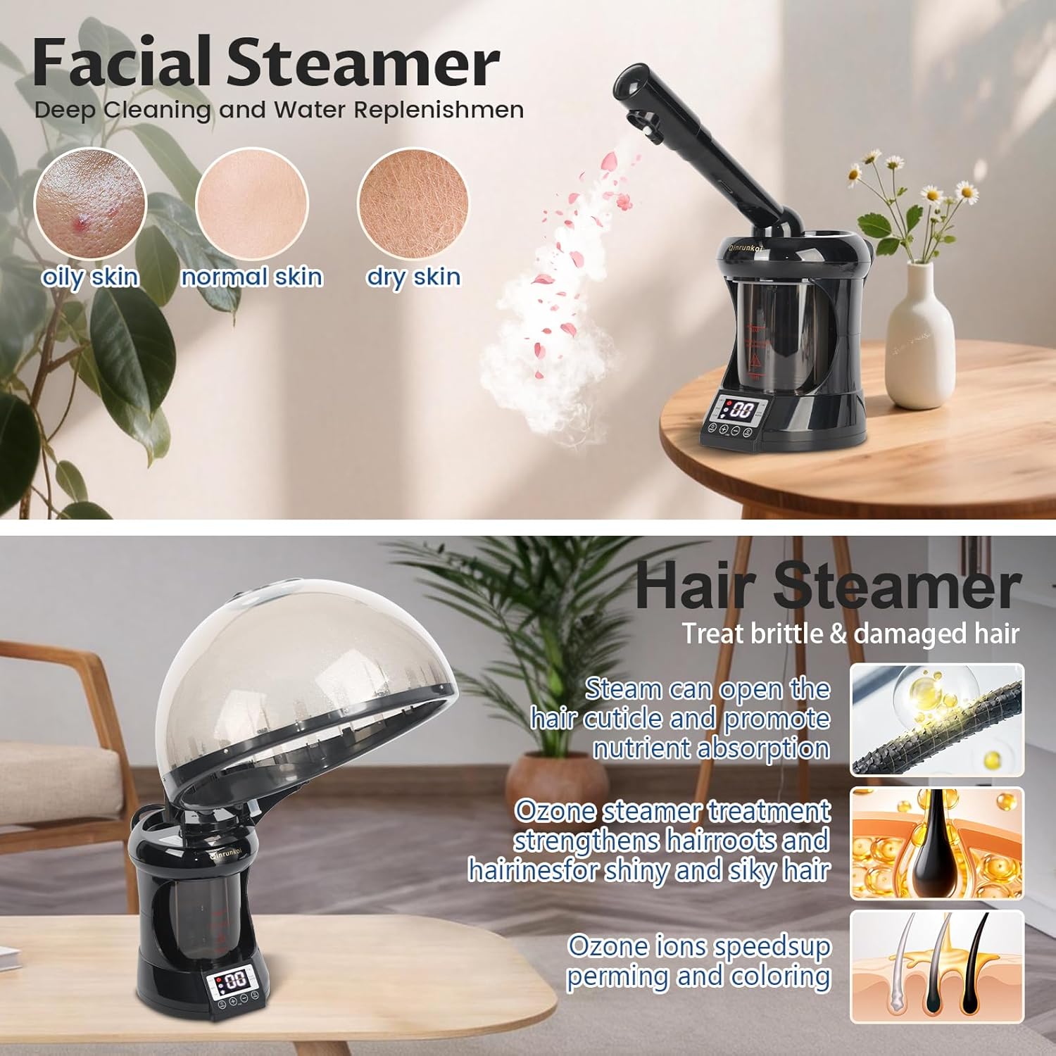 2-In-1 Ozone Hair Hood Steamer - Hair Care In Salon ulasan dan harga