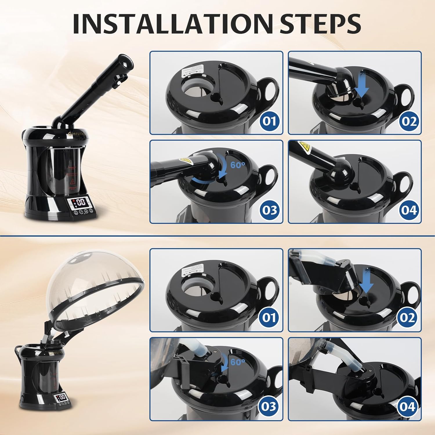 2-In-1 Ozone Hair Hood Steamer - Hair Care In Salon ulasan dan harga
