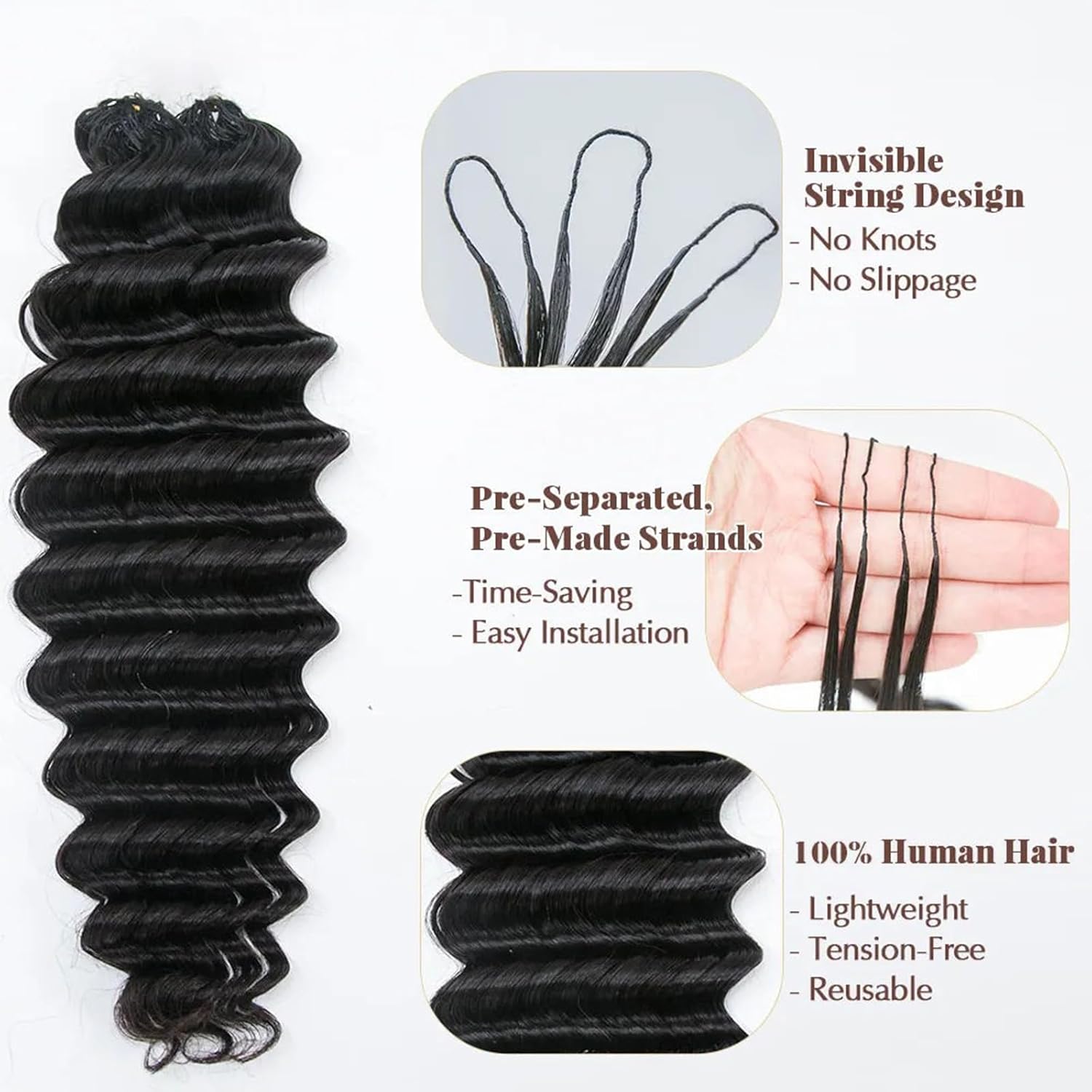 Ekstensi Rambut Manusia Deep W - Hair Care Color ulasan dan harga