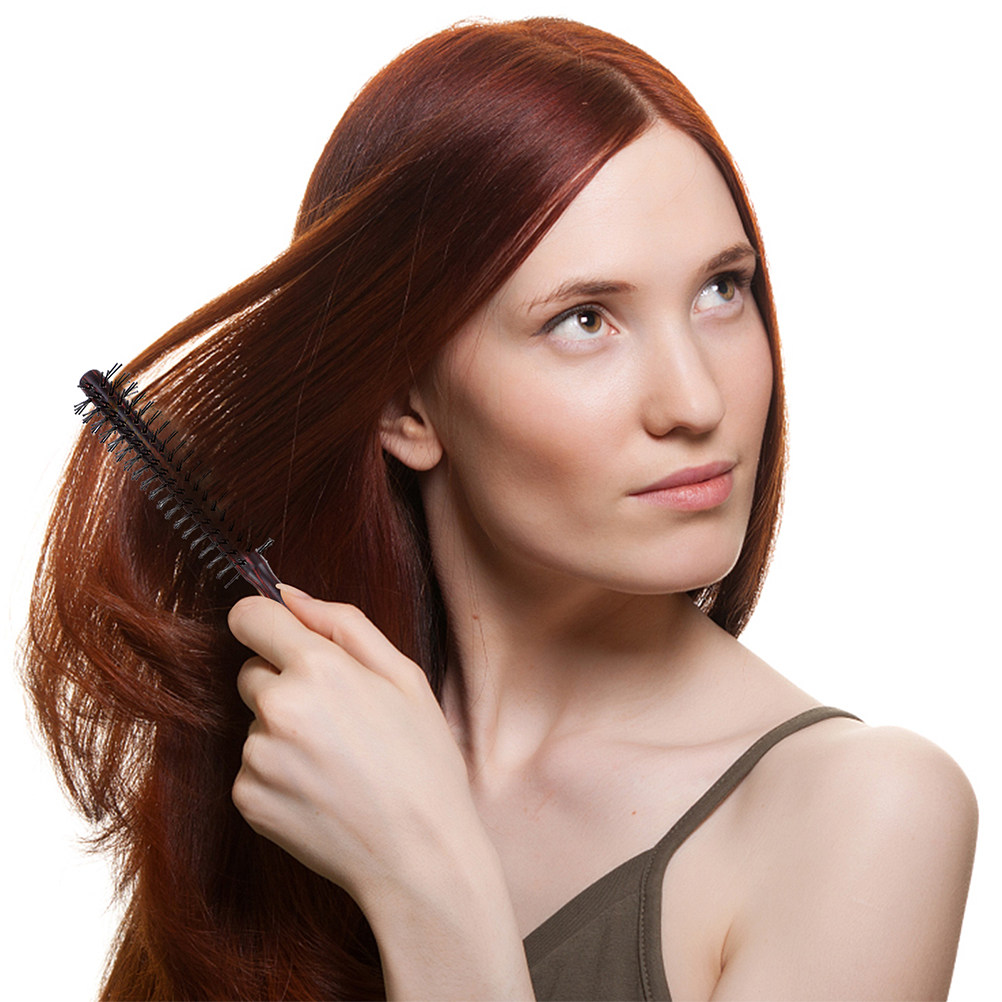 2 Buah Sisir Rambut Bulat Kayu - Hair Care In Salon ulasan dan harga