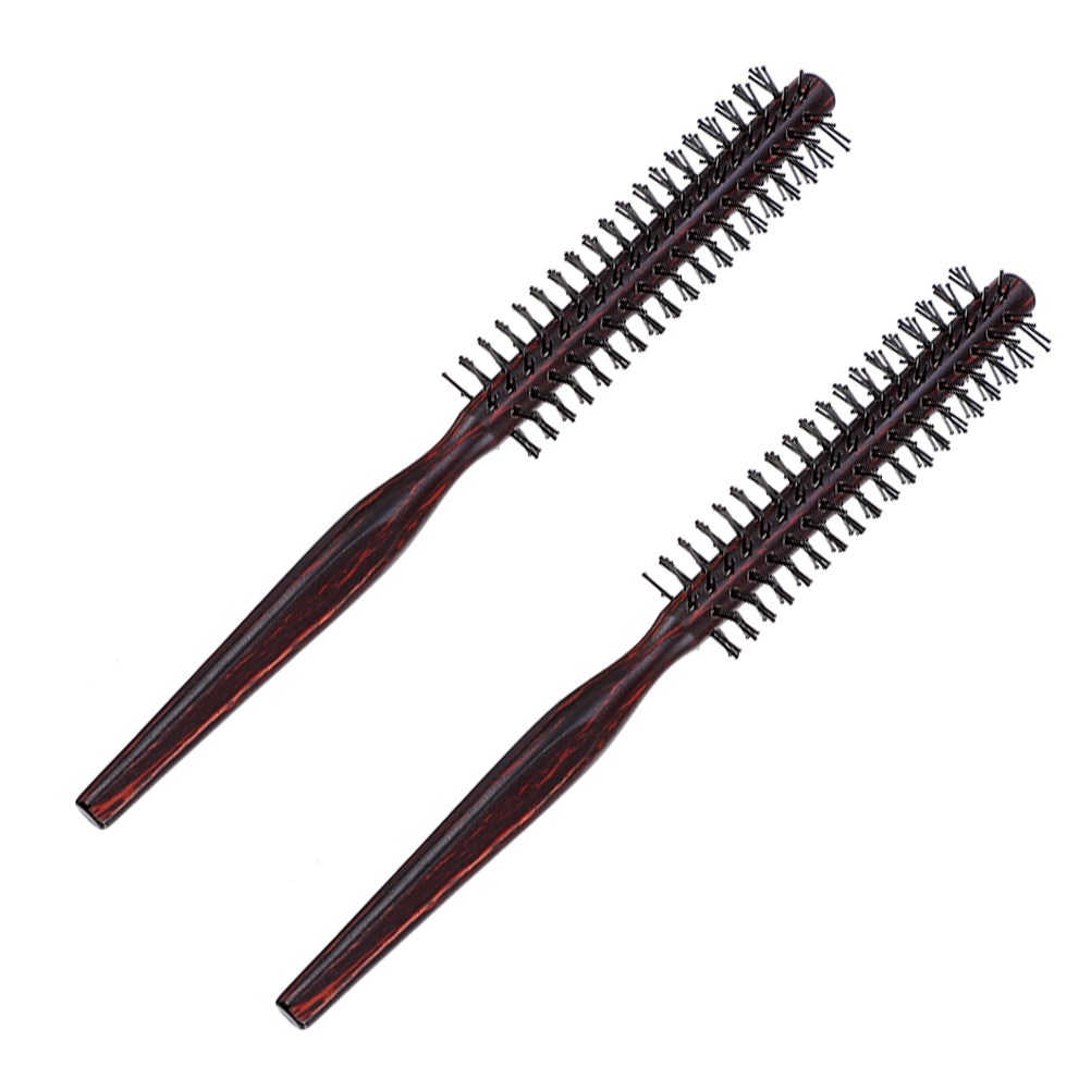 2 Buah Sisir Rambut Bulat Kayu - Hair Care In Salon ulasan dan harga
