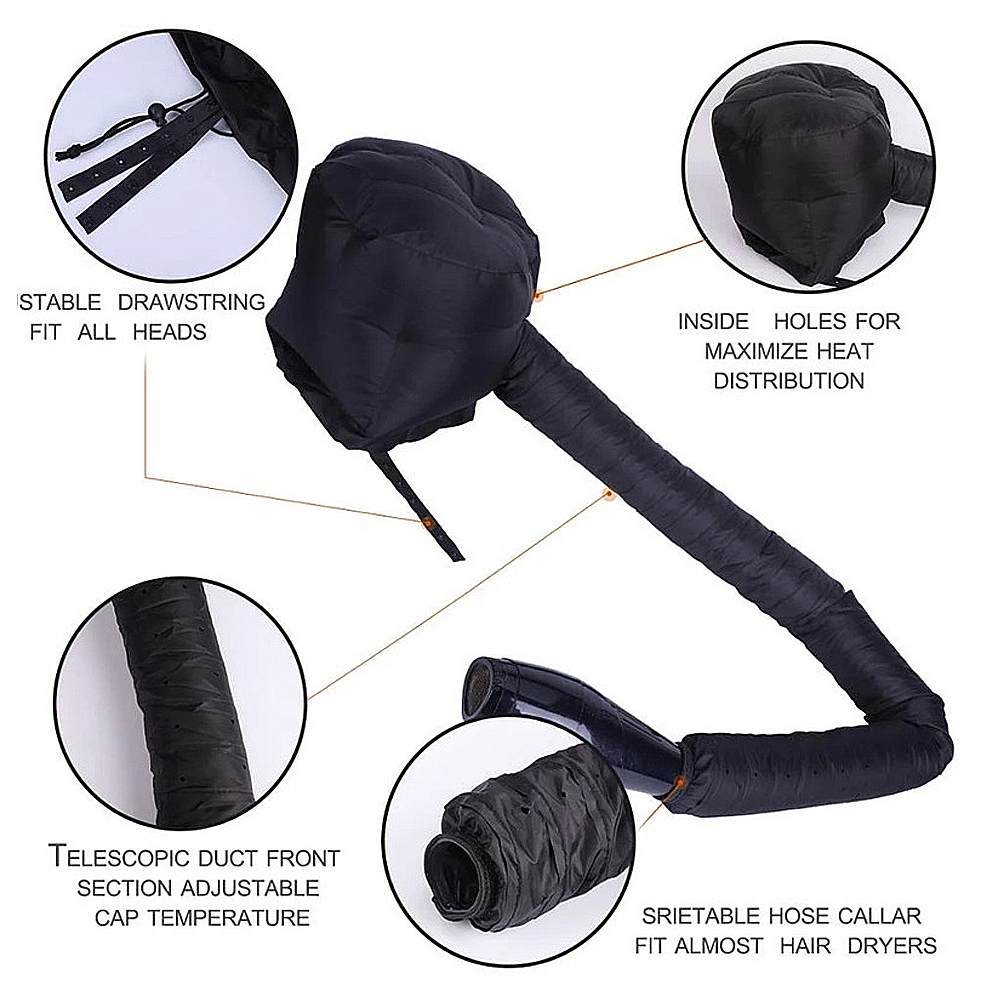 Topi Pengering Rambut Reusable - Hair Care In Salon ulasan dan harga