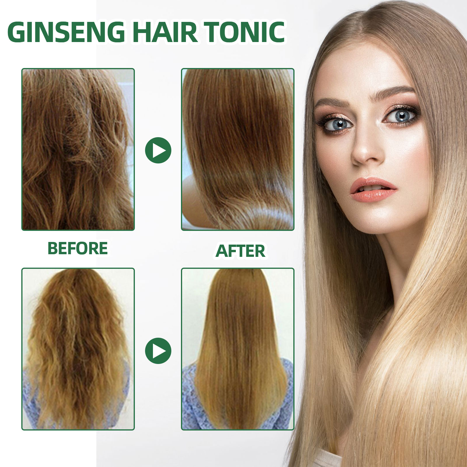 Semprotan perawatan rambut Gin - Hair Care Natural Products ulasan dan harga