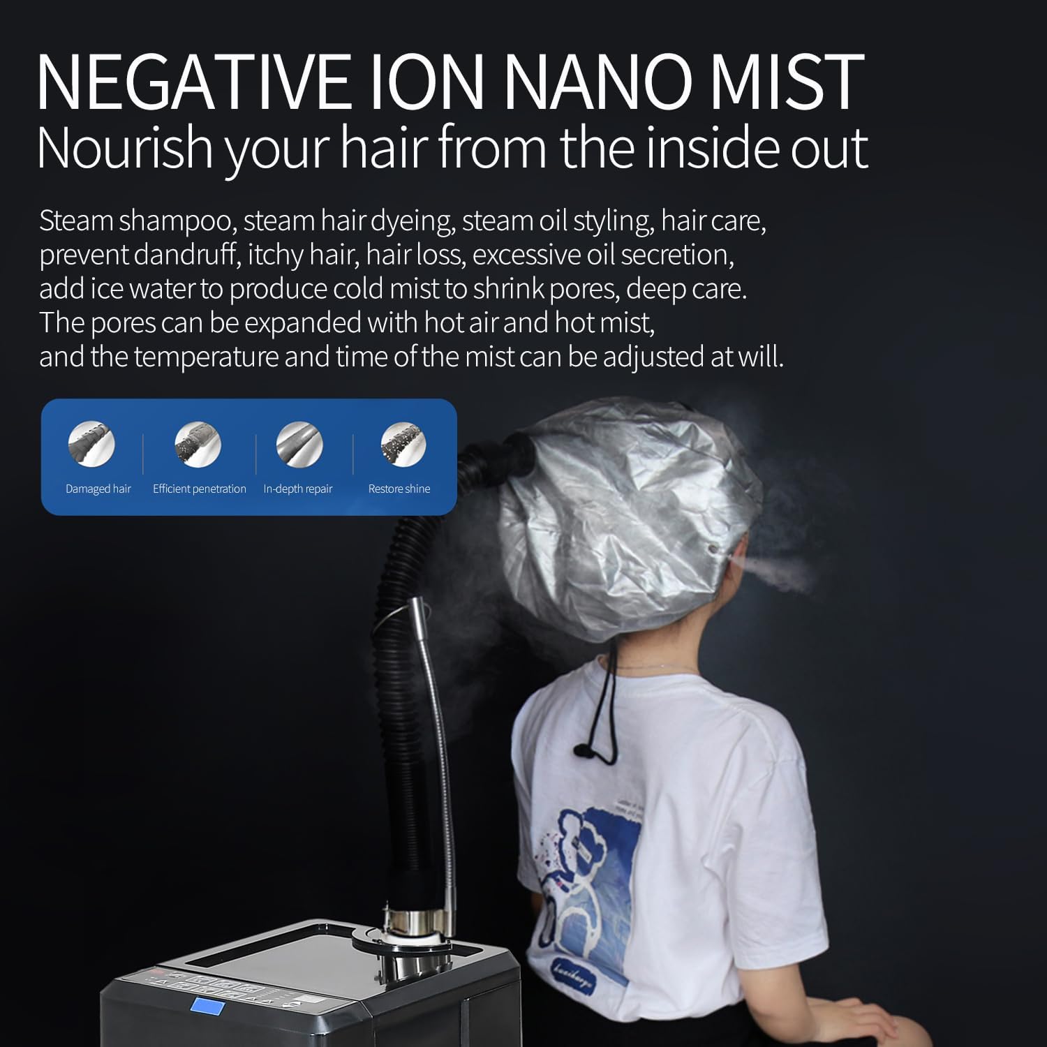 Mesin Steam Perm Profesional d - Hair Care In Salon ulasan dan harga