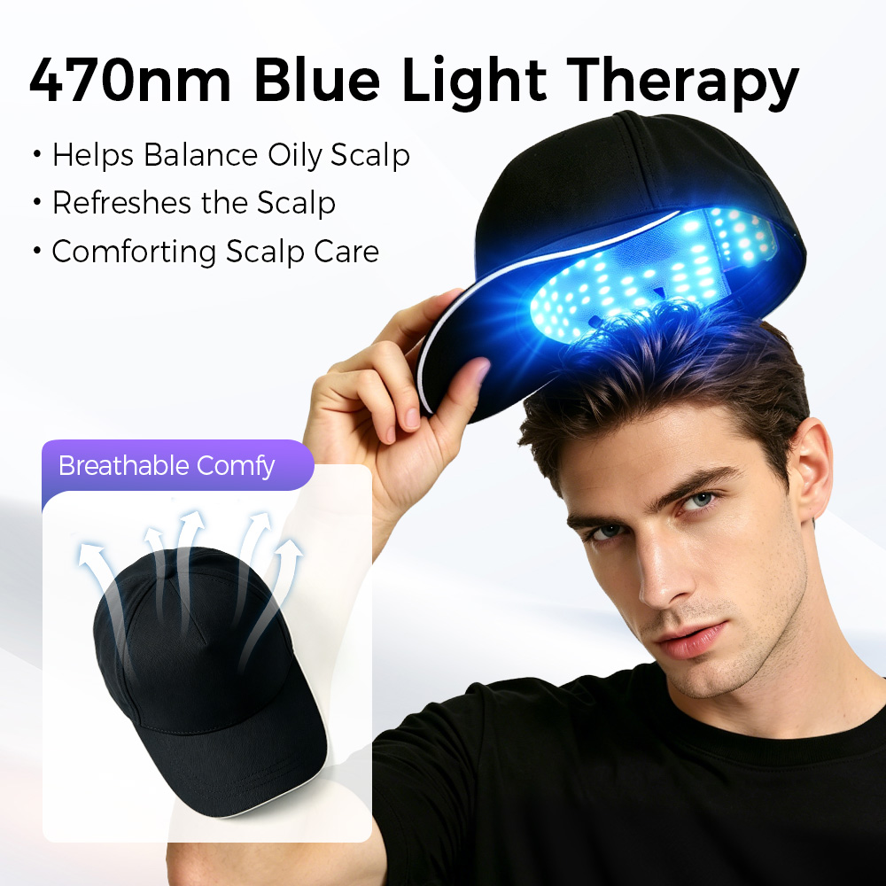 Topi Terapi Cahaya Merah Biru  - Hair Care With Protein ulasan dan harga